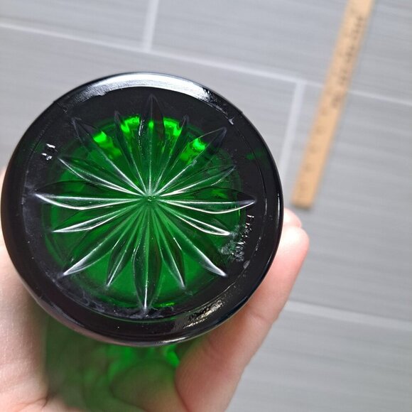 Cristal D'argues Durand Antique Emerald Cooler Green Glasses Tumbler - Picture 4 of 5